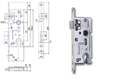 HOBES zámek K105 P-L 72/60